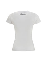 BALMAIN L 3 buttons draped t-shirt