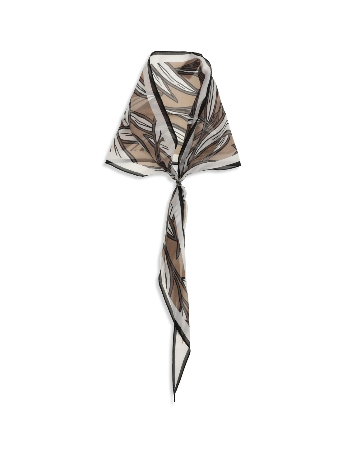BRUNELLO CUCINELLI OS silk tropical print bandeau
