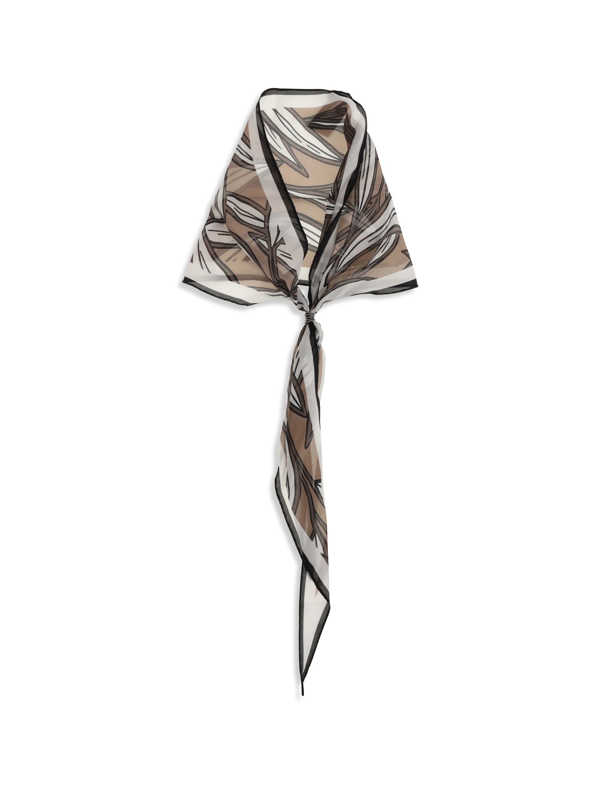 silk tropical print bandeau