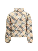 BURBERRY S check down jacket