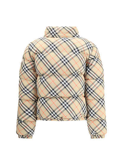 BURBERRY S check down jacket