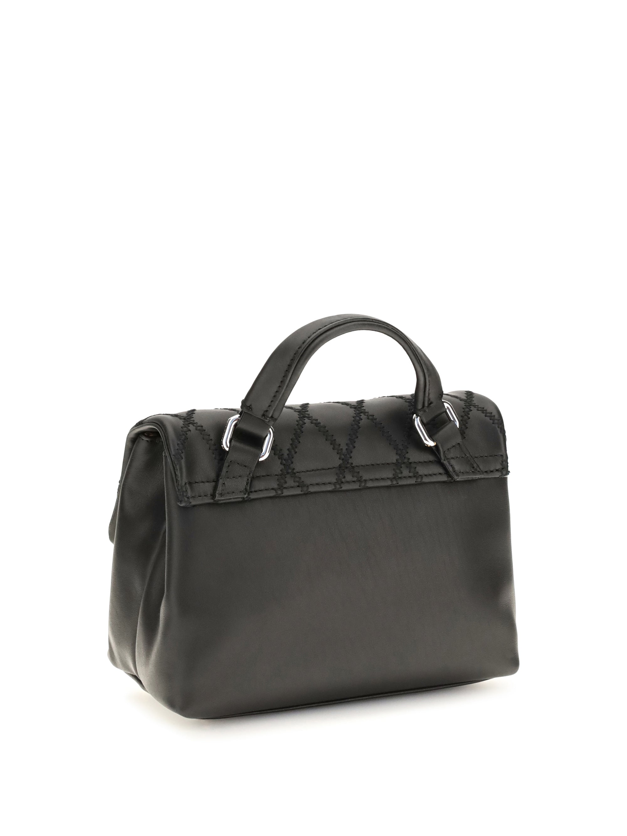mini postina tramè leather top handle bag