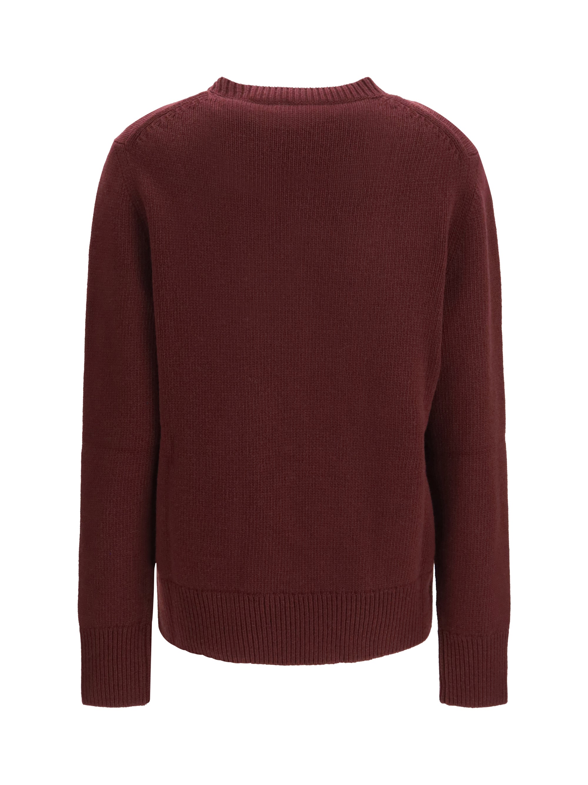cashmere and wool sweater with knight motif