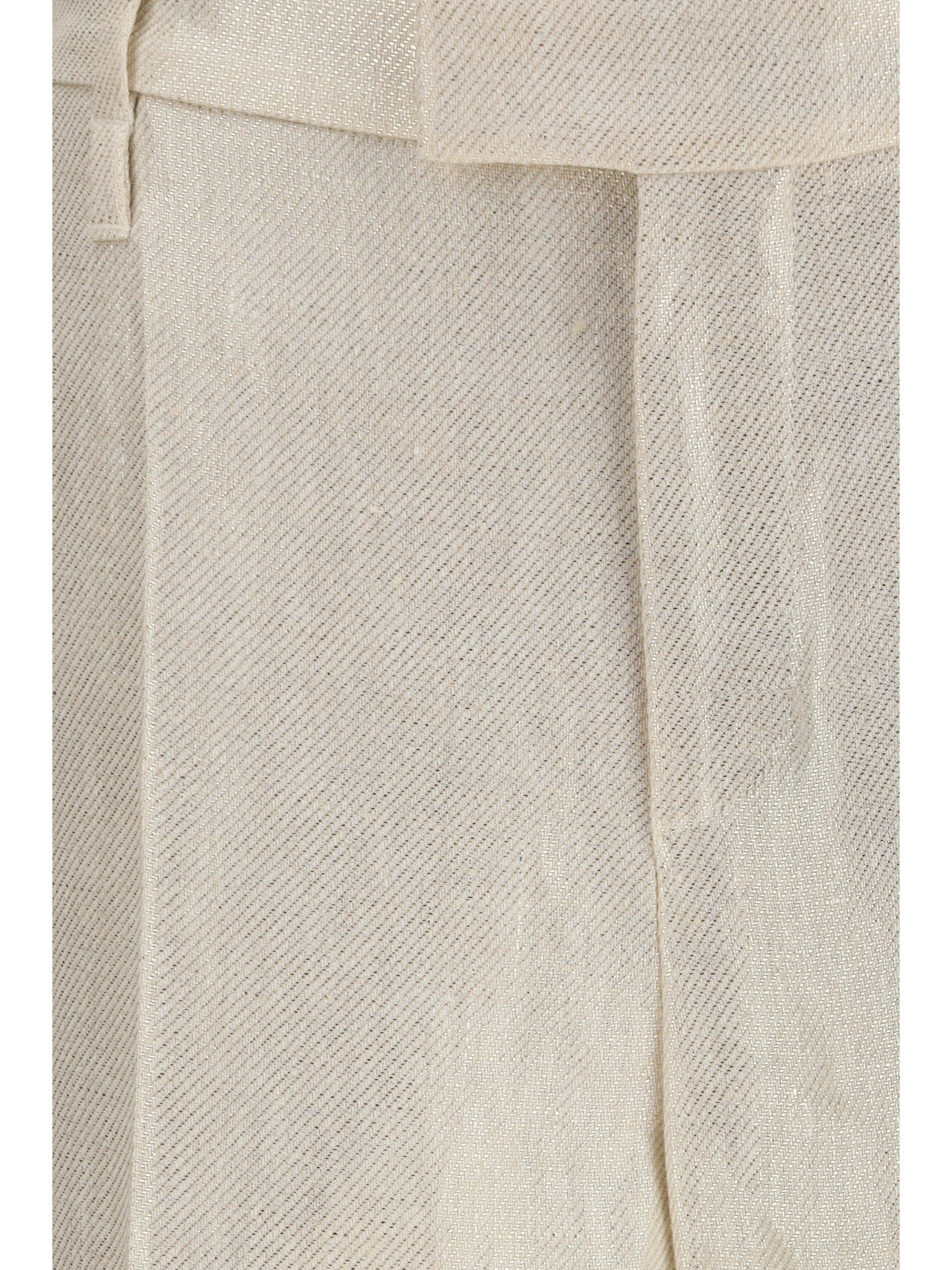 linen tailored pants