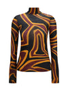 fiammato wool jersey top