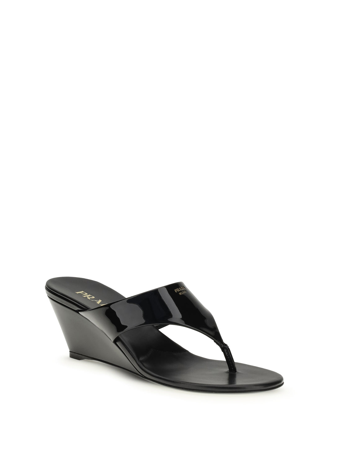 PRADA 38.5 leather thong sandals