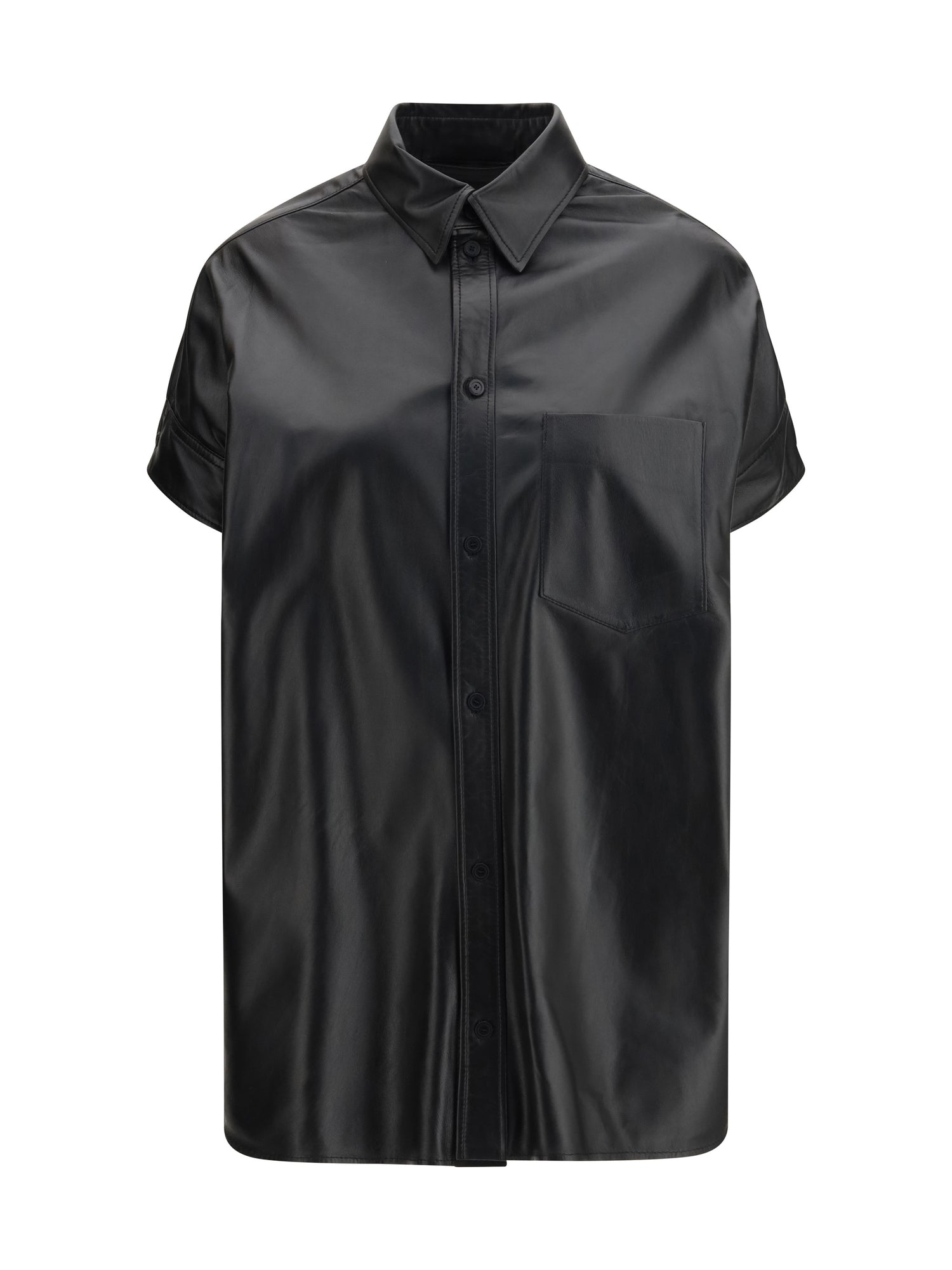 BALENCIAGA 36 tucked sleeves shirt 