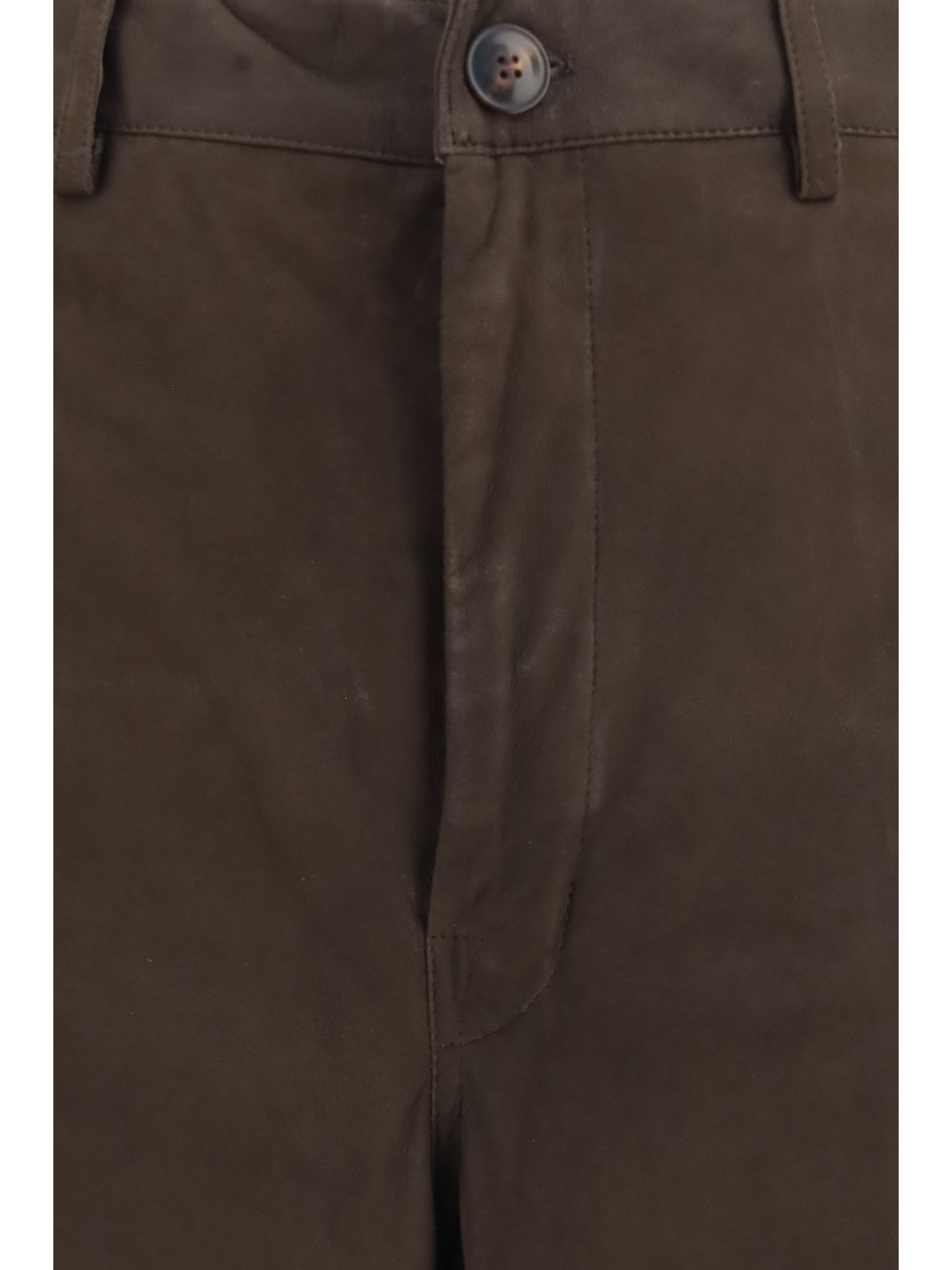 wide-leg suede pants