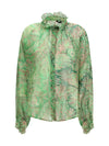 paisley ruffled shirt