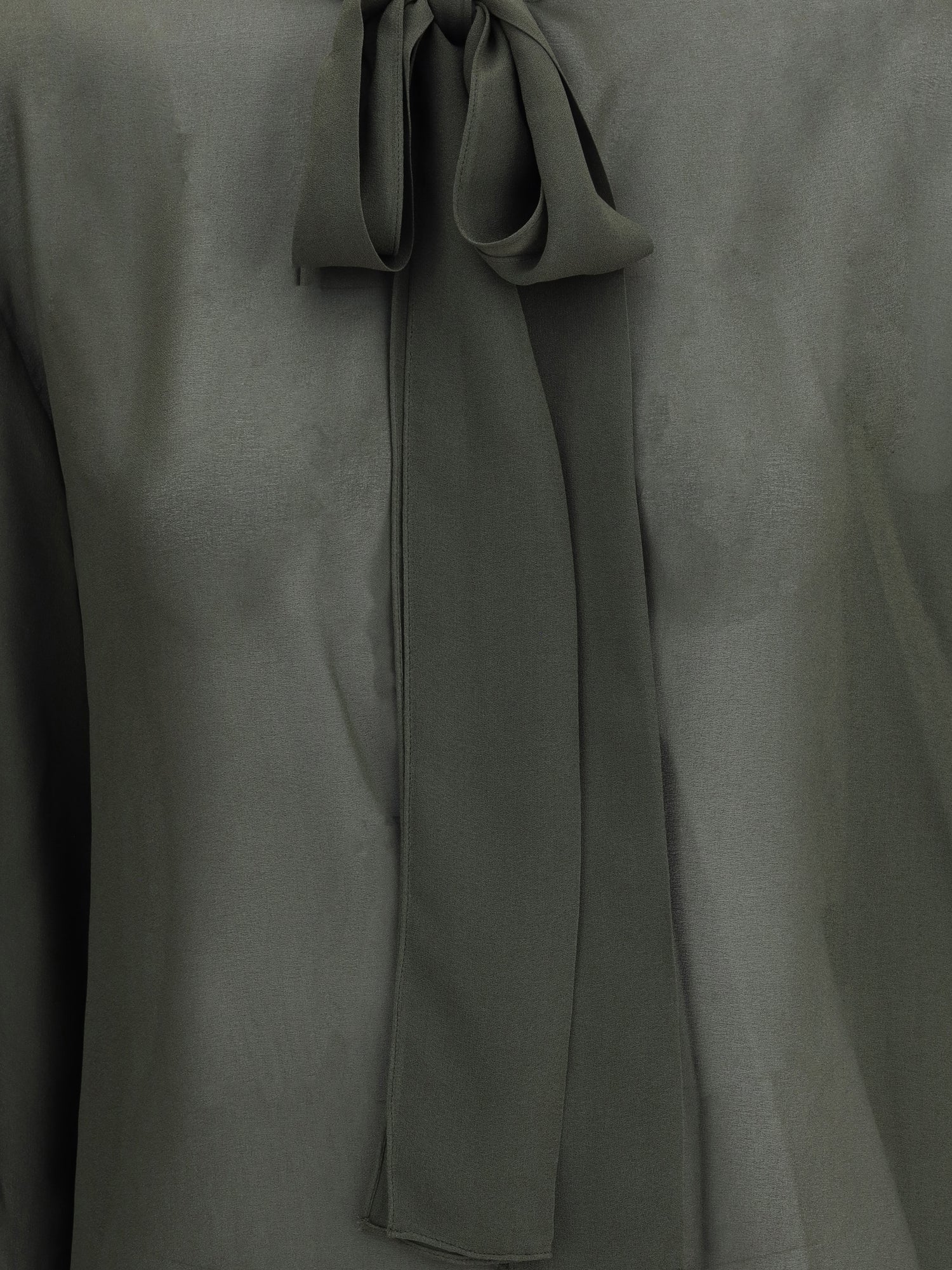 ALAIA 36 lavalli?re neckline blouse