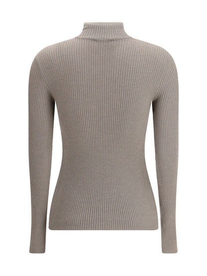 BRUNELLO CUCINELLI S zipped high neck top 