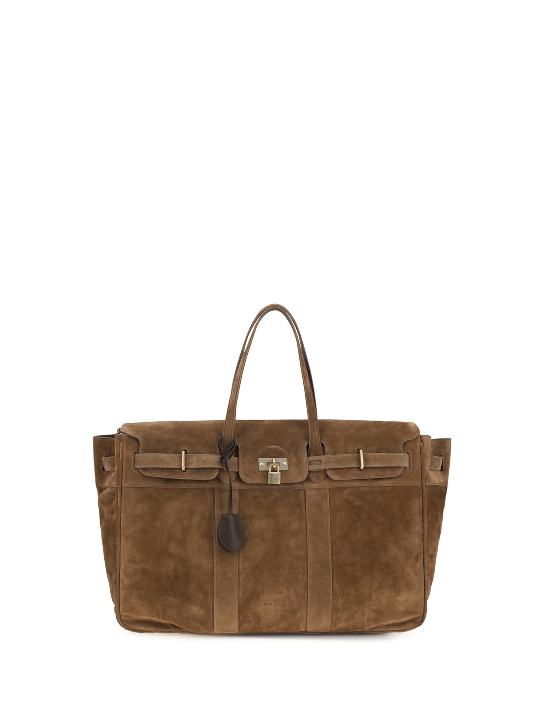 BRUNELLO CUCINELLI OS explorer suede travel bag