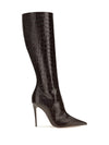 vera crocodile-effect tall boots