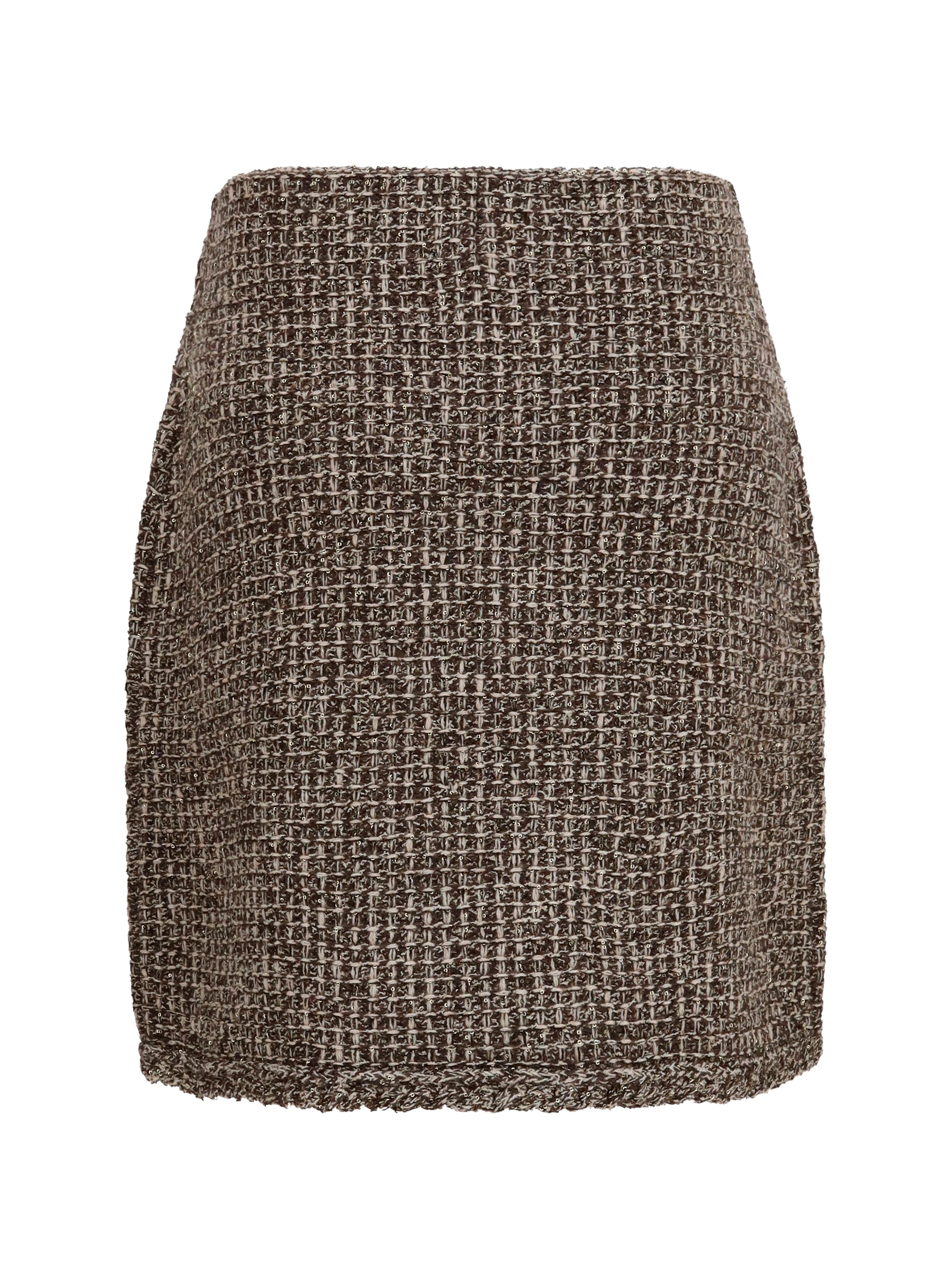 tweed mini skirt