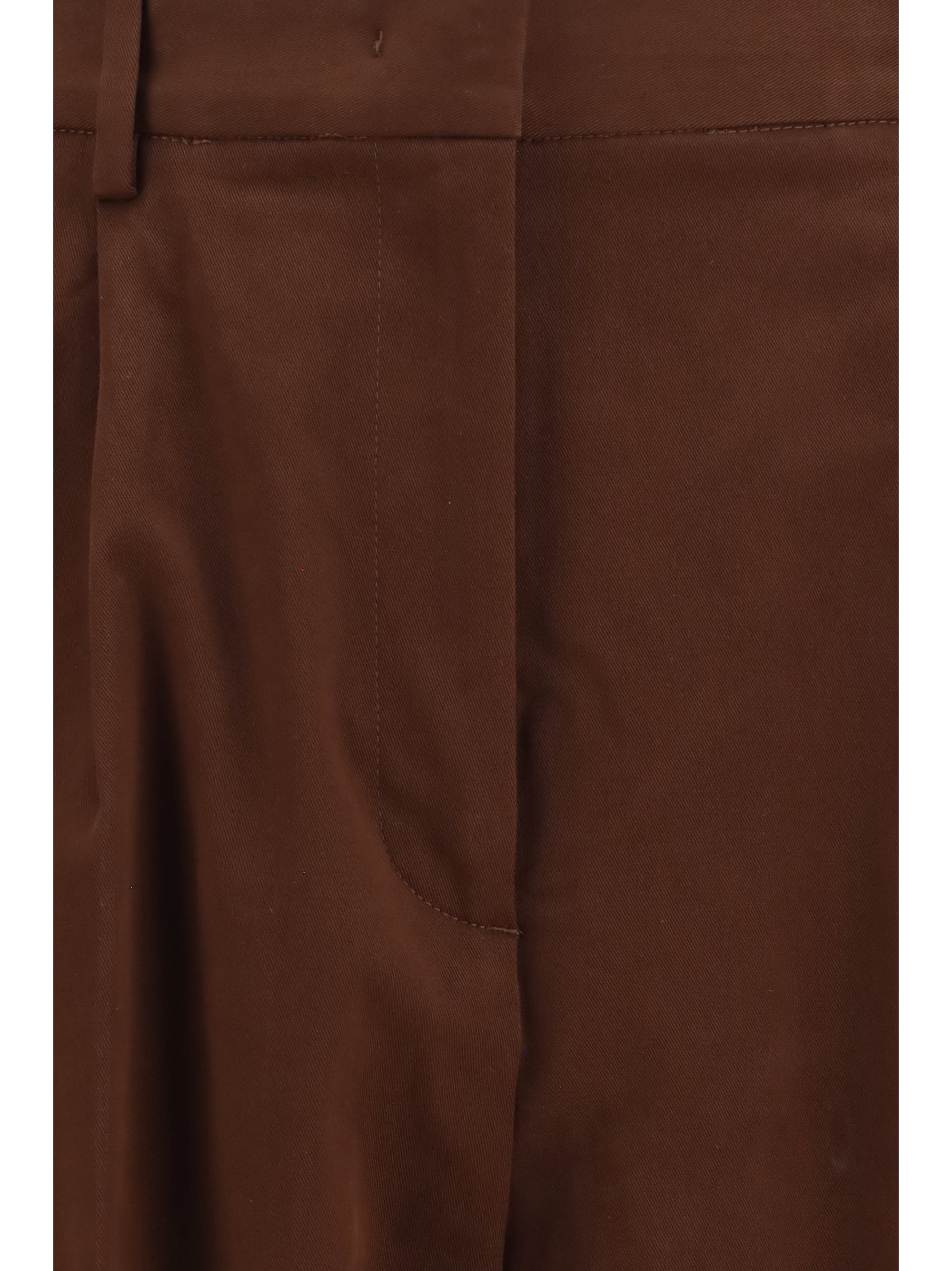 wool-blend elasticated-waist pants