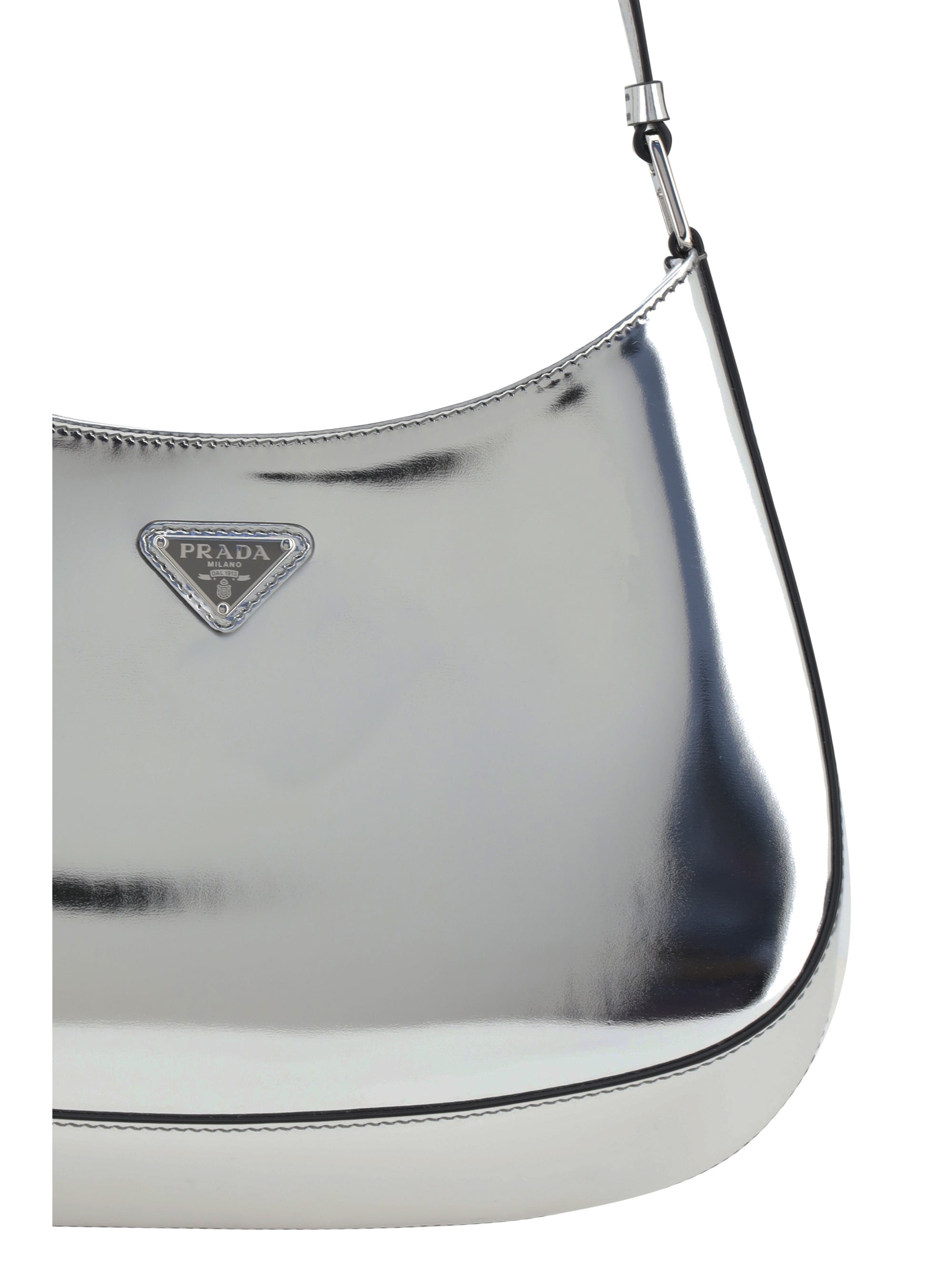 patented leather shoulder bag