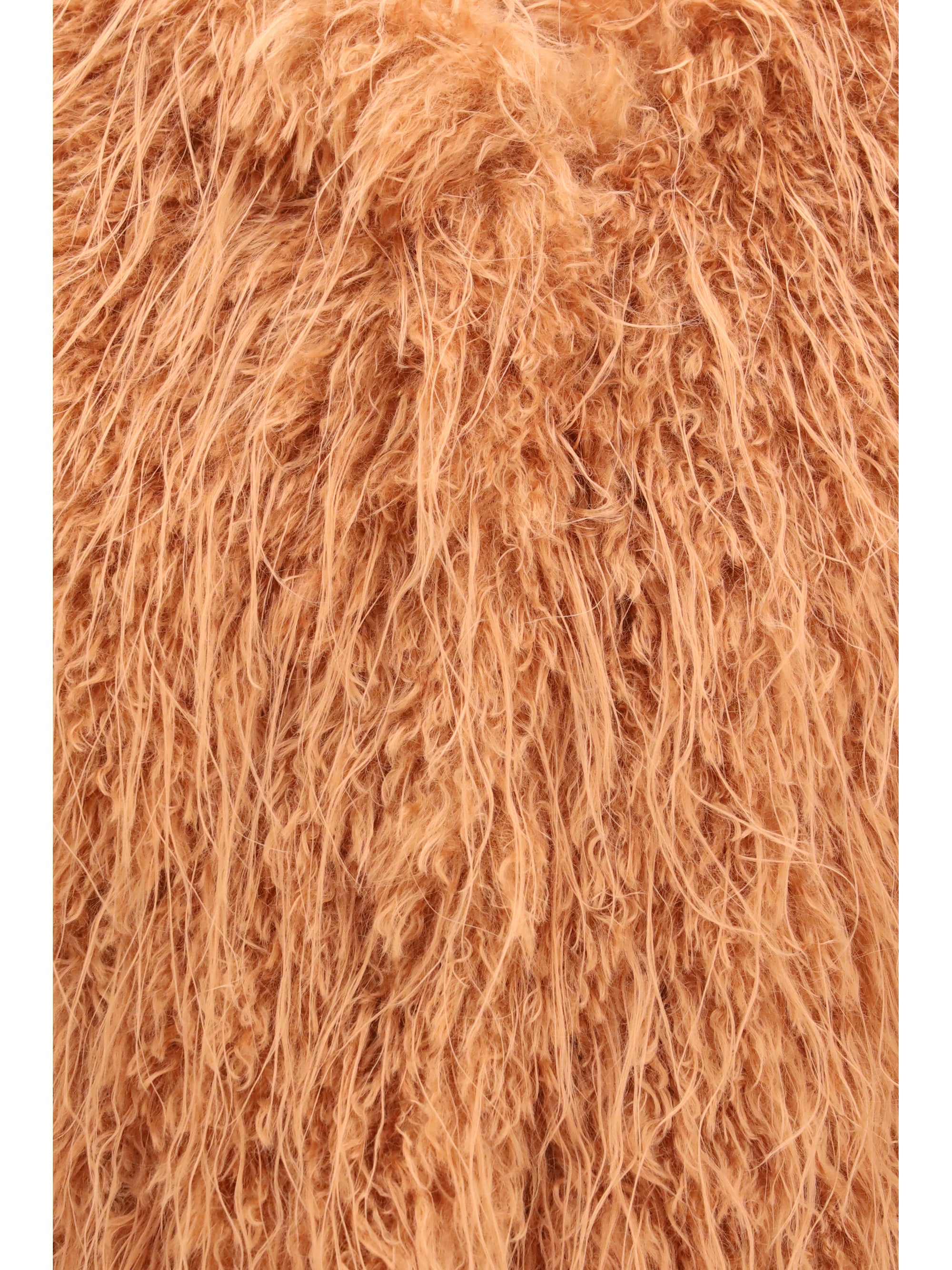 eco mongolia faux fur vest