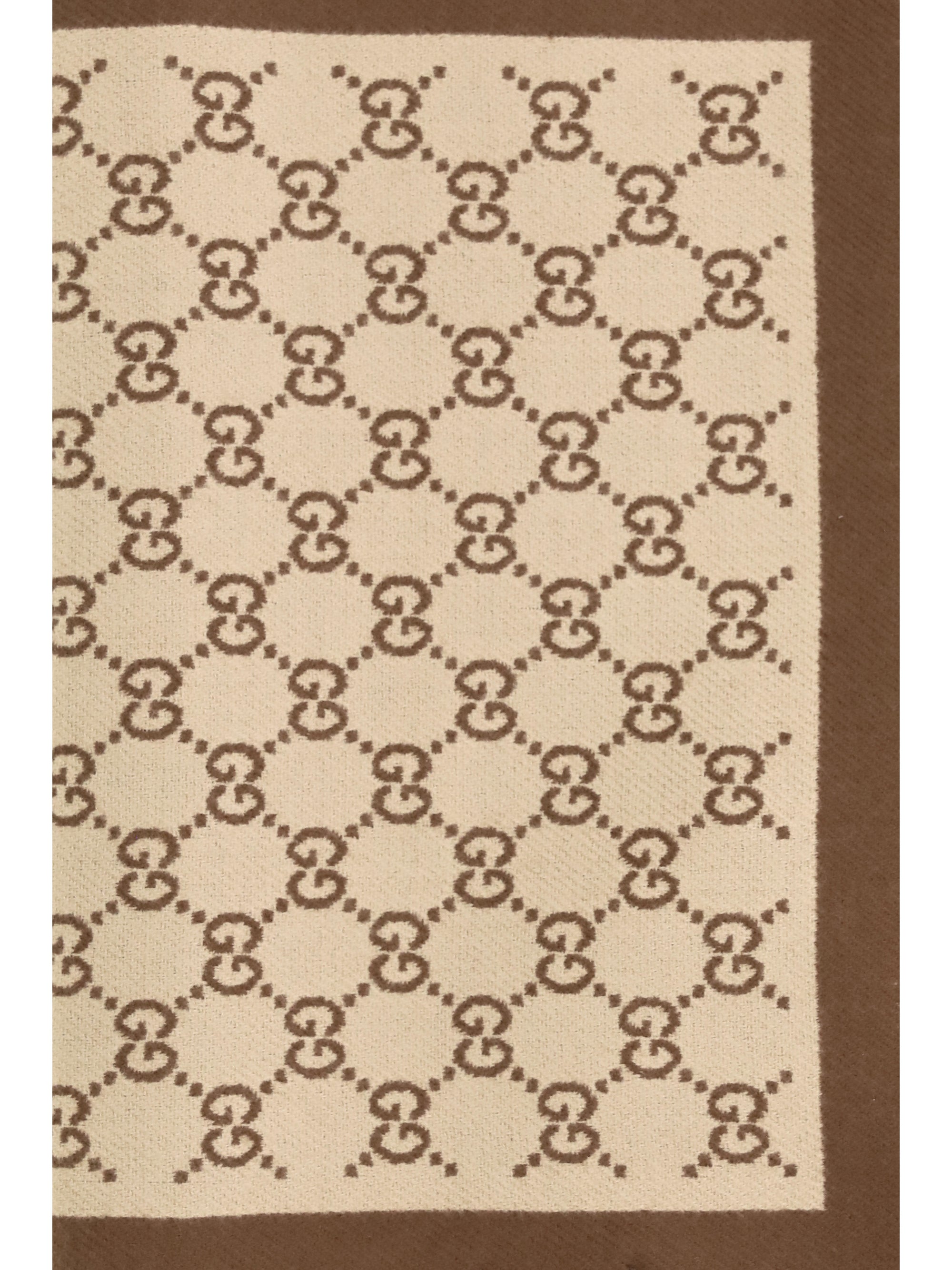 gg all-over wool scarf