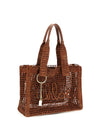 east-west summer banana raffia tote bag