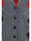 bristol wool and cashmere diamond cardigan
