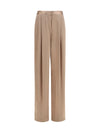 straight silk pants