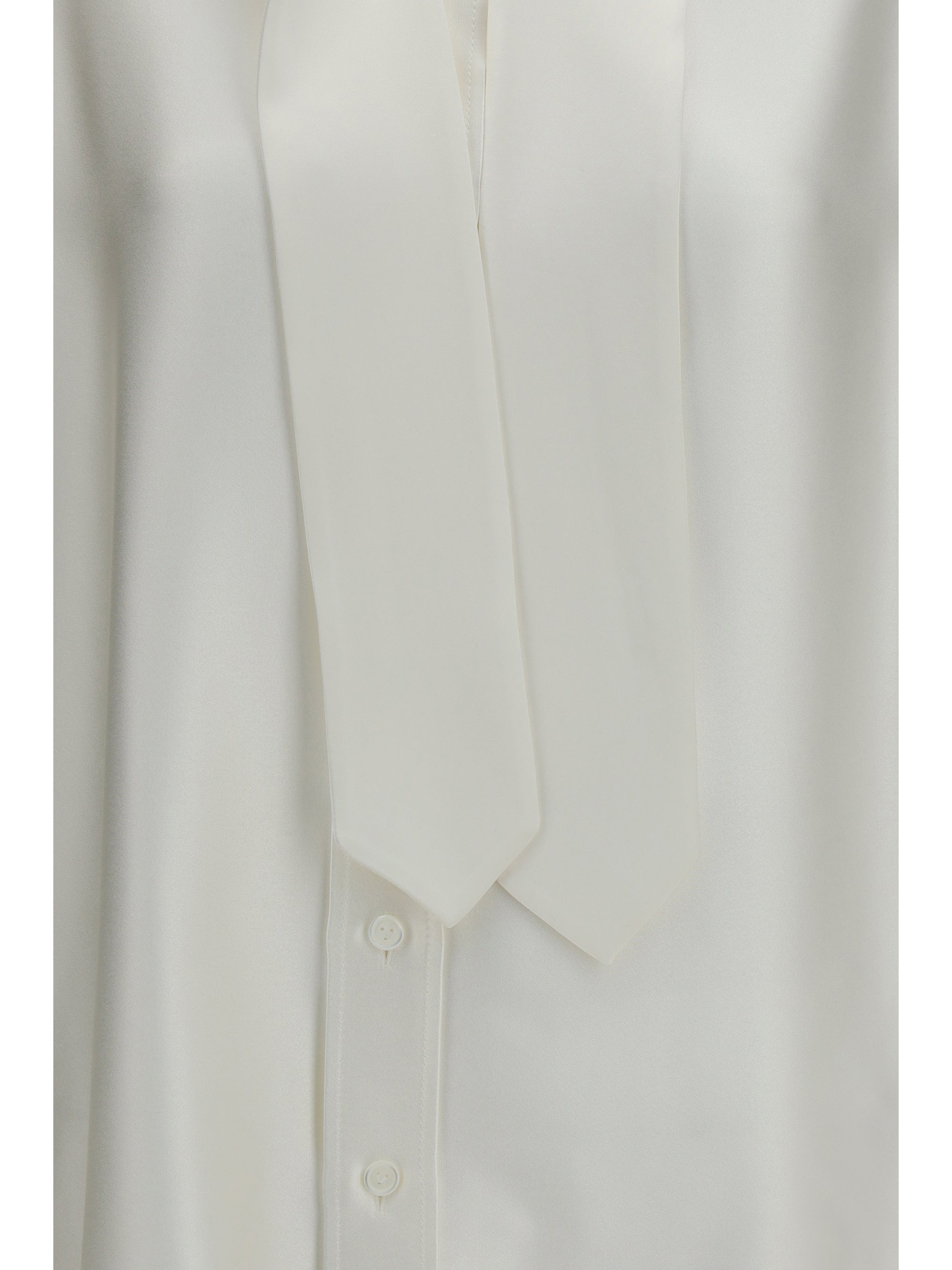oversized fluid silk satin shirt