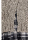 cable-knit cardigan