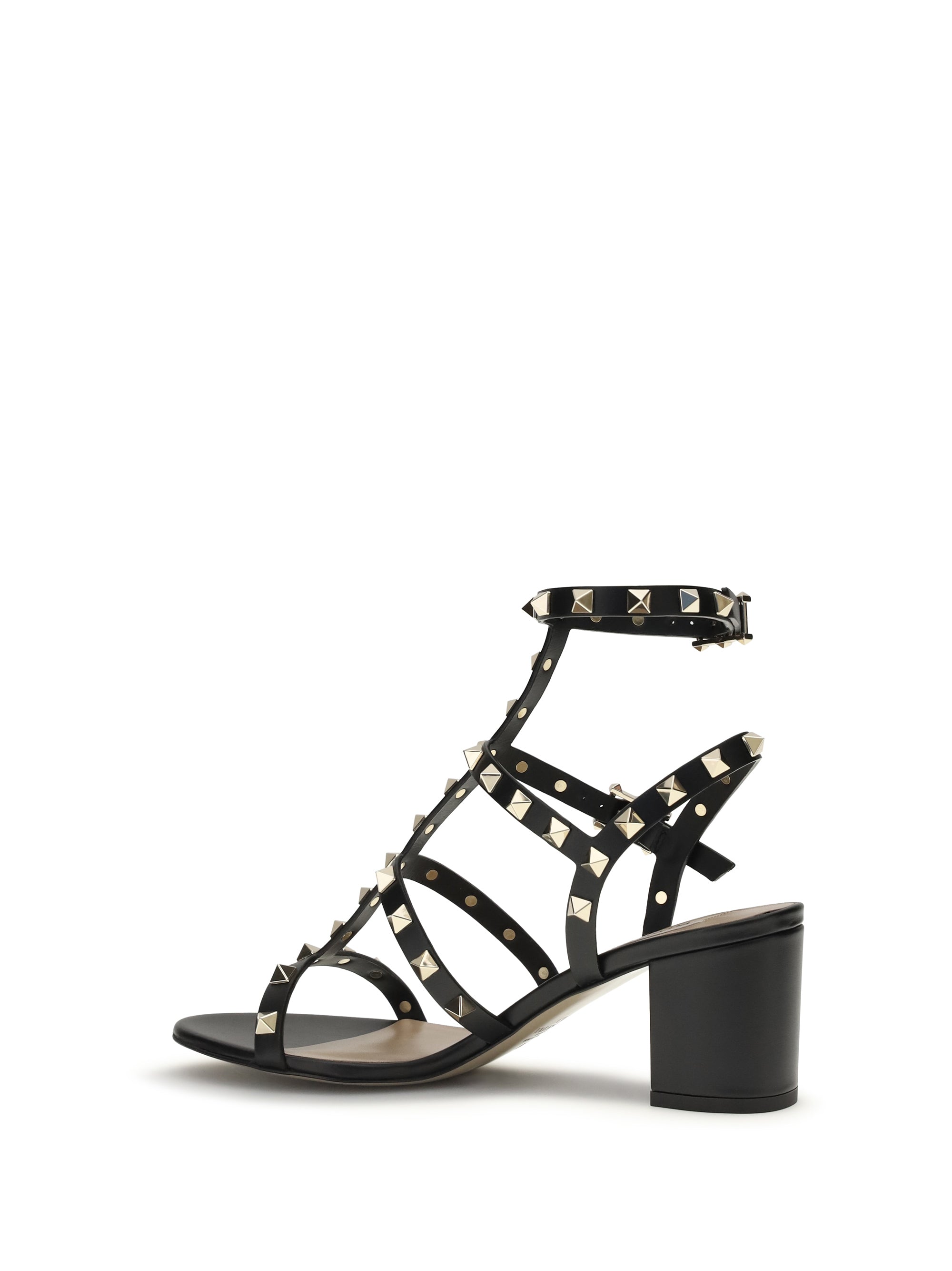 leather rockstud sandals