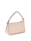 rockstud leather shoulder bag