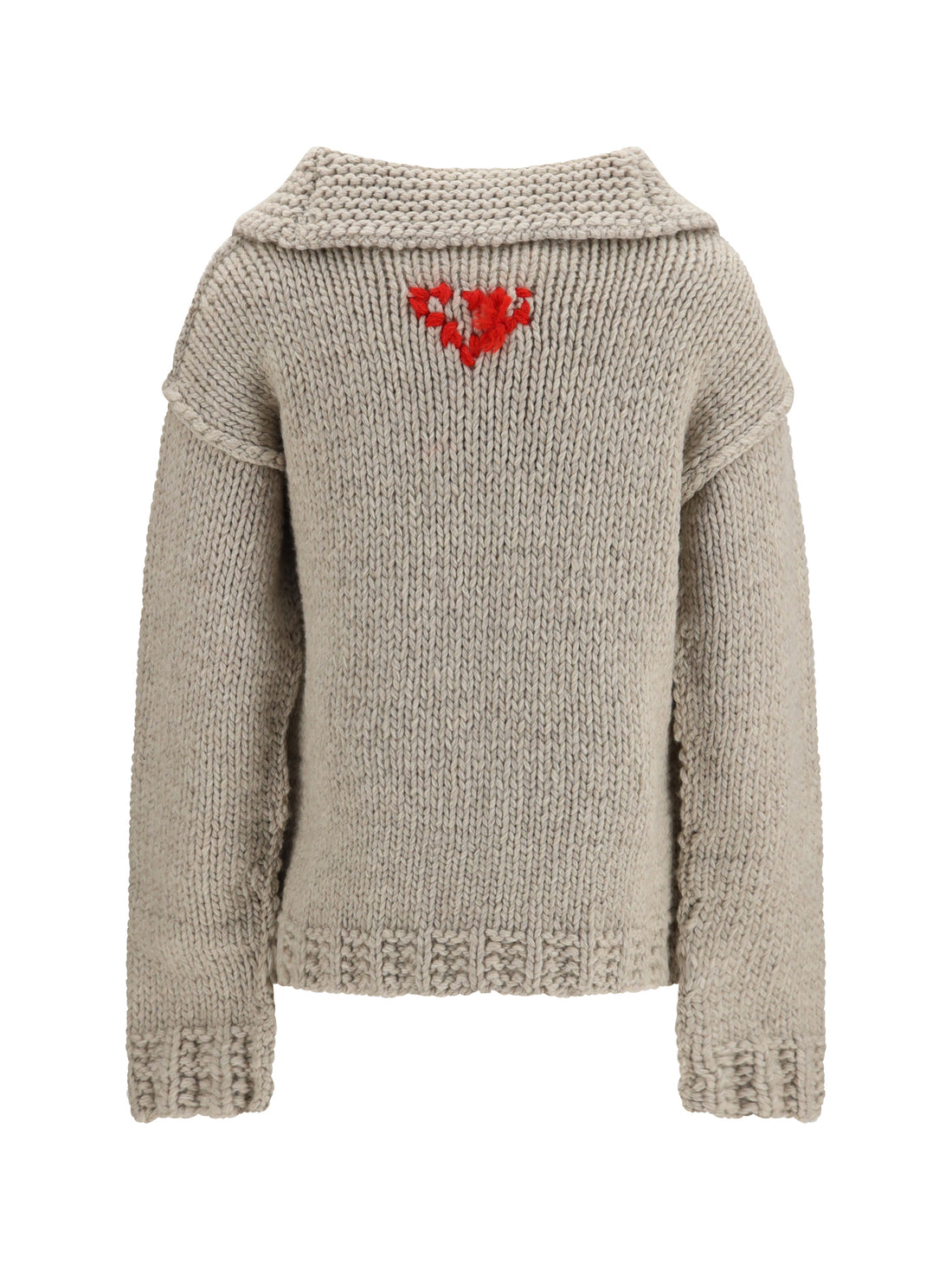 PRADA 40 wool zip cardigan