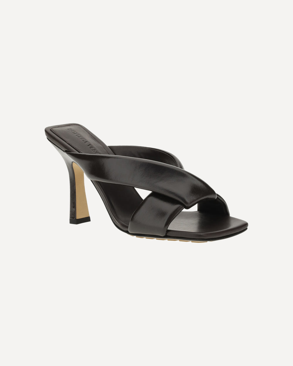サンダル・ミュール BOTTEGA VENETA Dark Brown Leather Riva Slippers Riva leather sandals in brown - Bottega Veneta | Mytheresa