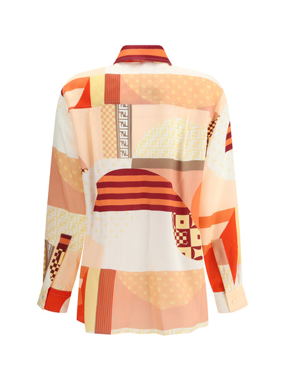 FENDI 42 patchwork shirt