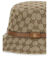 GUCCI L gg supreme fabric bucket hat