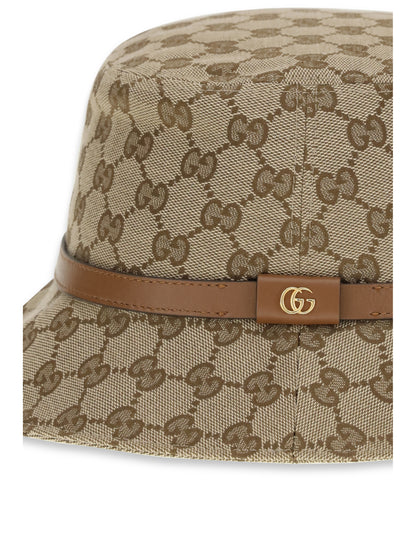 GUCCI L gg supreme fabric bucket hat
