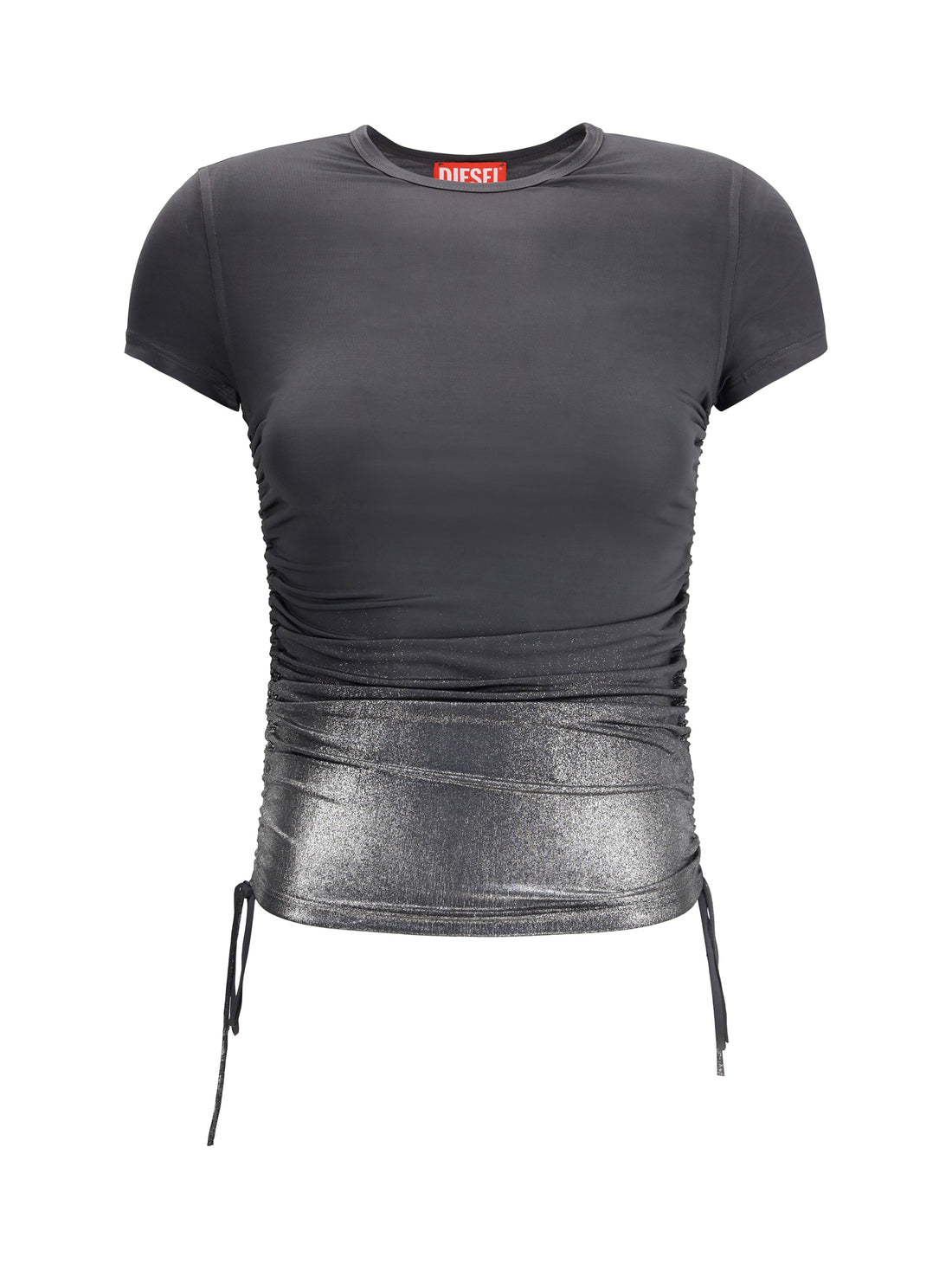 DIESEL M jersey top with side drawstrings