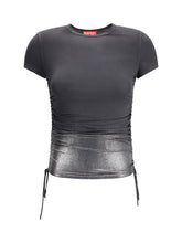 DIESEL M jersey top with side drawstrings