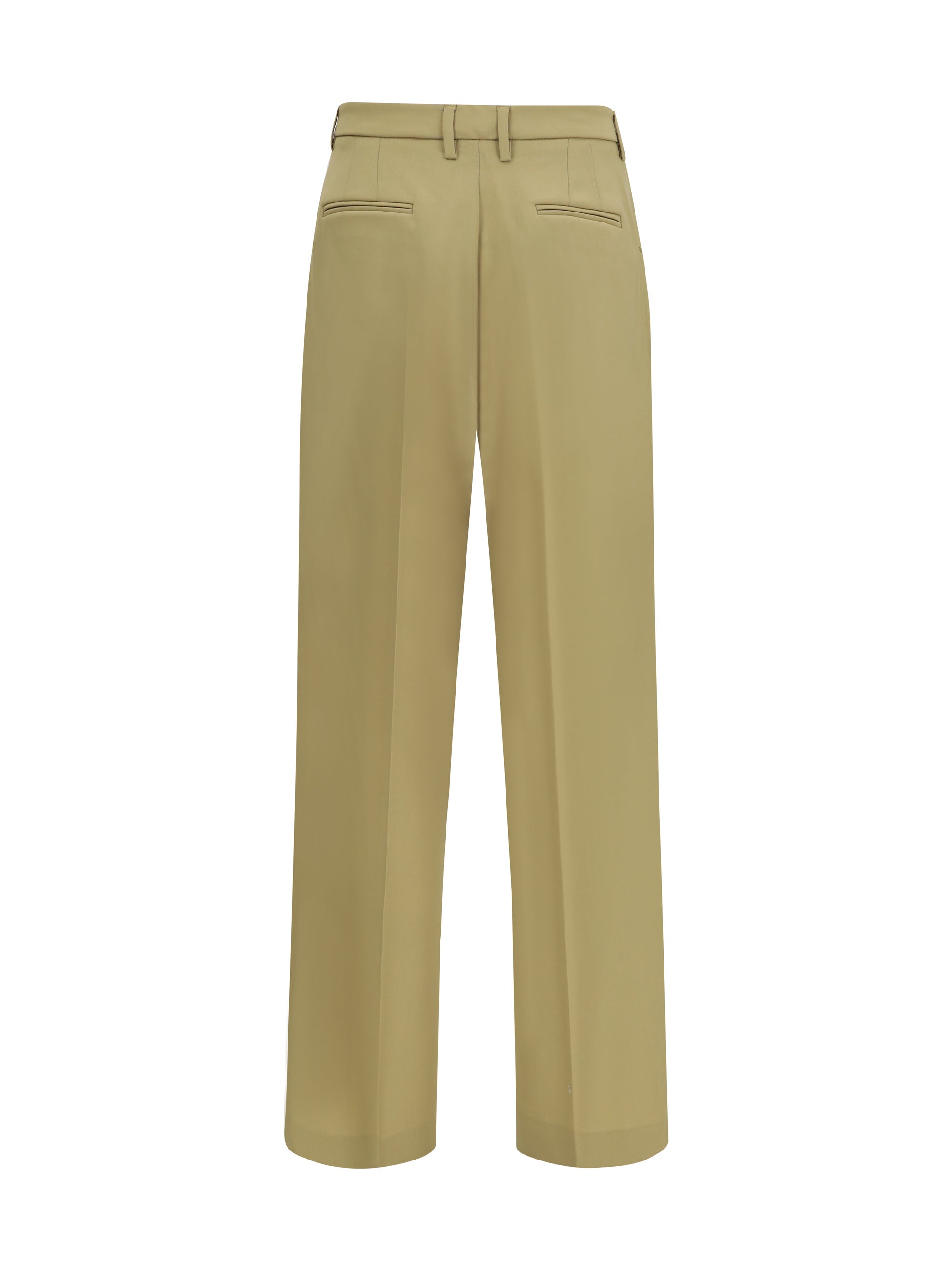 wide-leg virgin wool pants