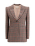 CHLOÉ 38 wool plaid blazer