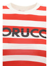 striped t-shirt with logo