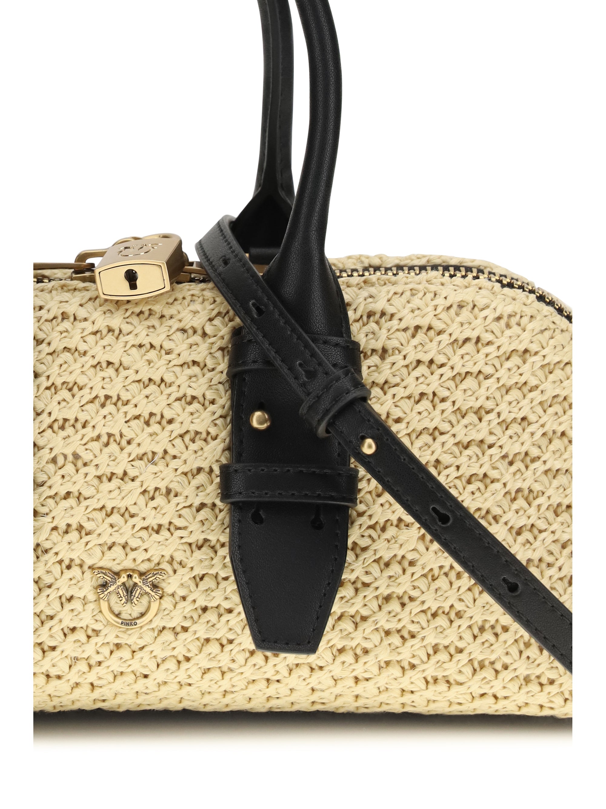 escape horizontal raffia handbag