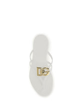 DOLCE & GABBANA 36 logo rubber sandals