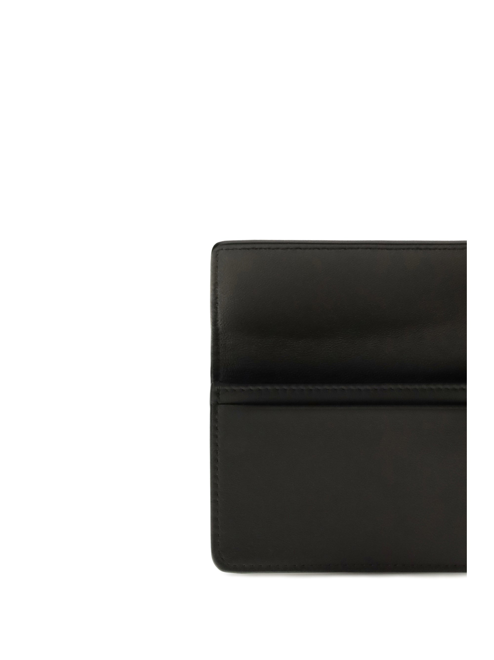 intrecciato leather wallet