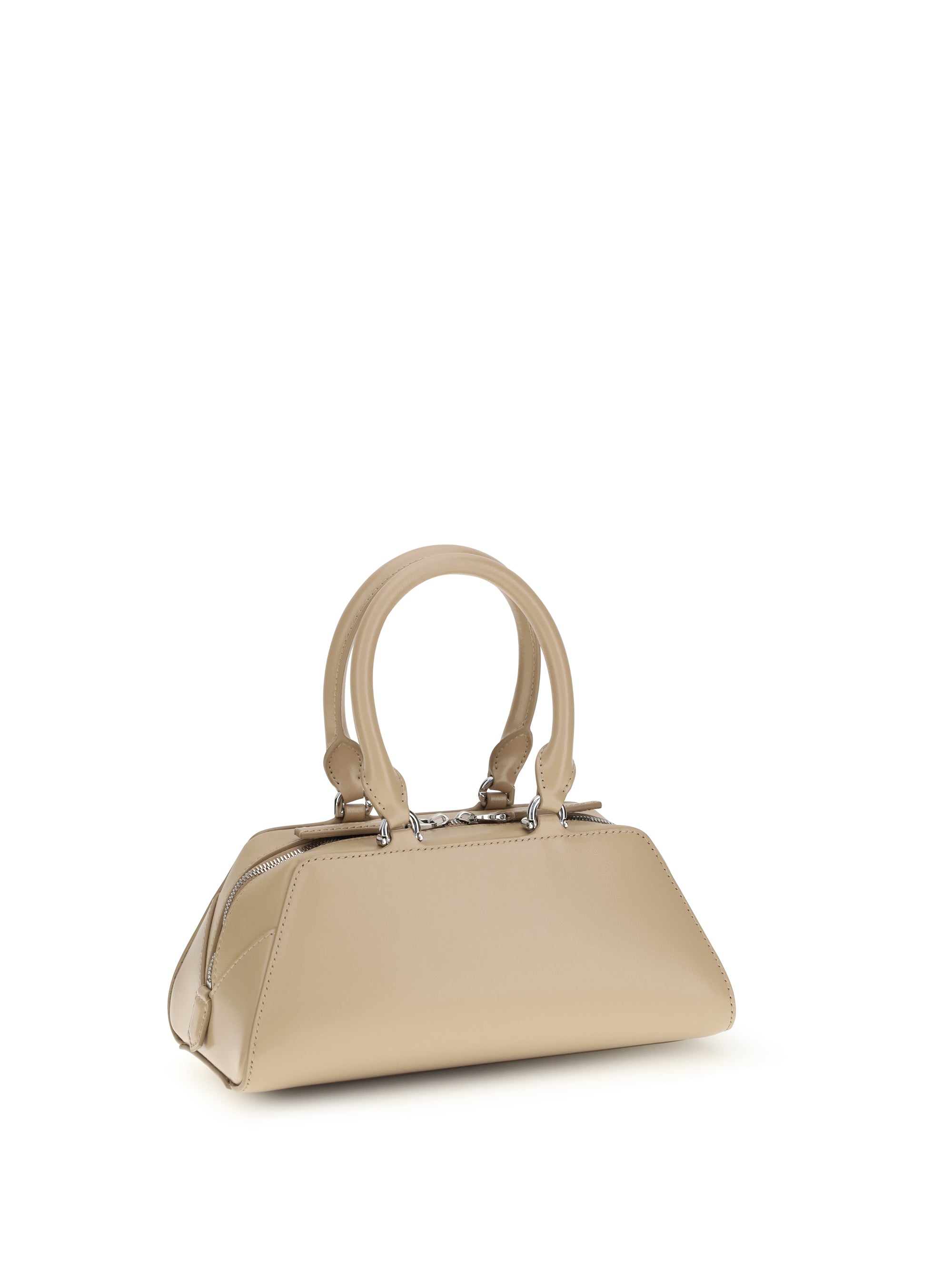 antigona east-west mini leather box handbag