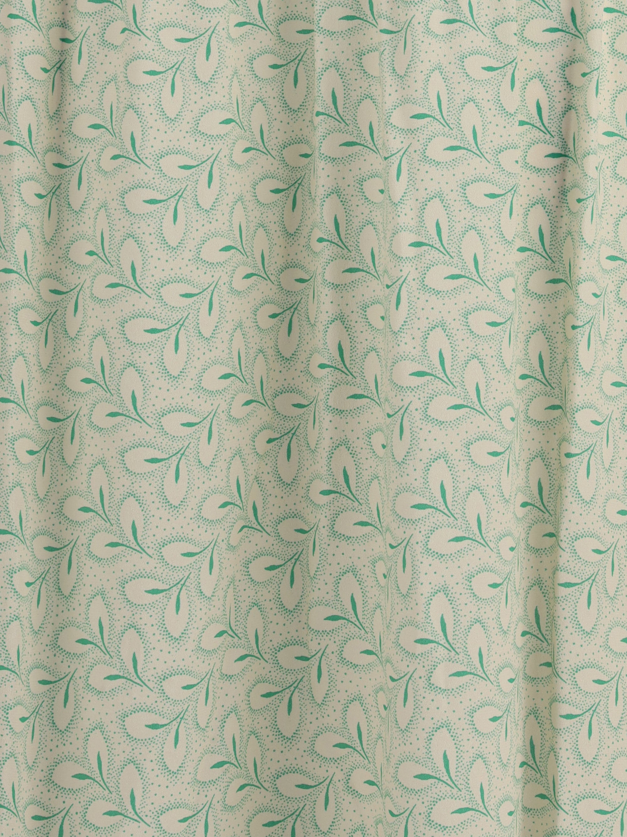 KRISTINA TI 40 silk long dress with foliage print