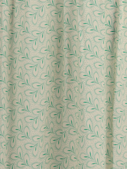 KRISTINA TI 40 silk long dress with foliage print