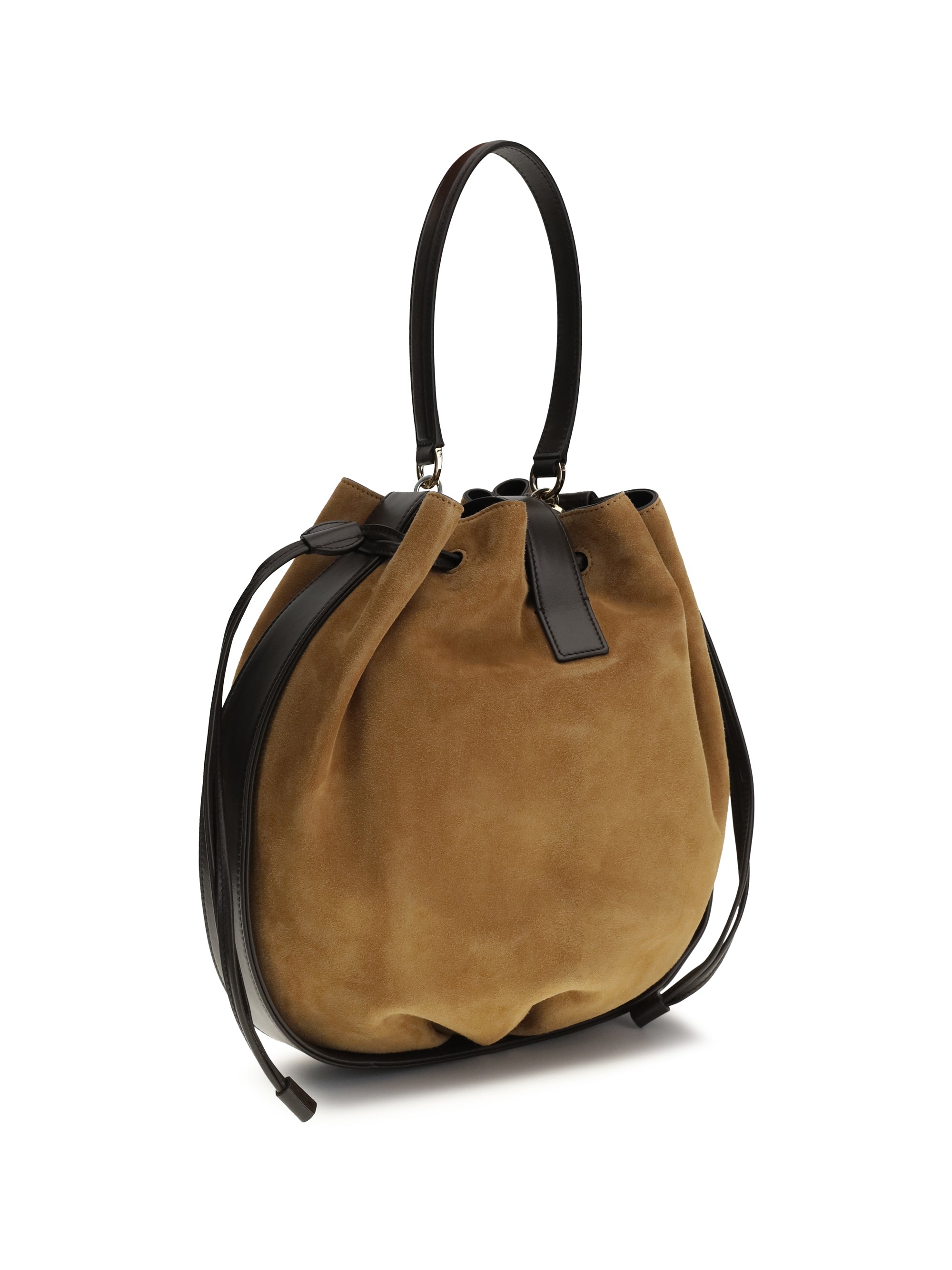 hug buckle bucket bag