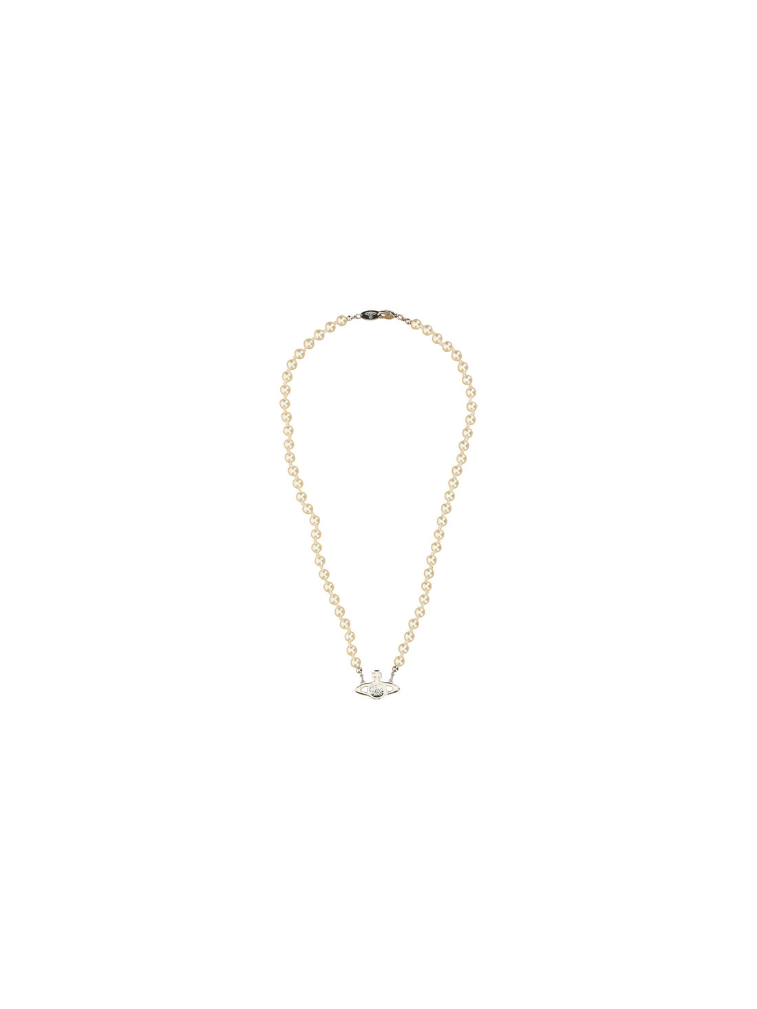 VIVIENNE WESTWOOD OS man mini bas relief pearl necklace