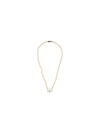 man mini bas relief pearl necklace