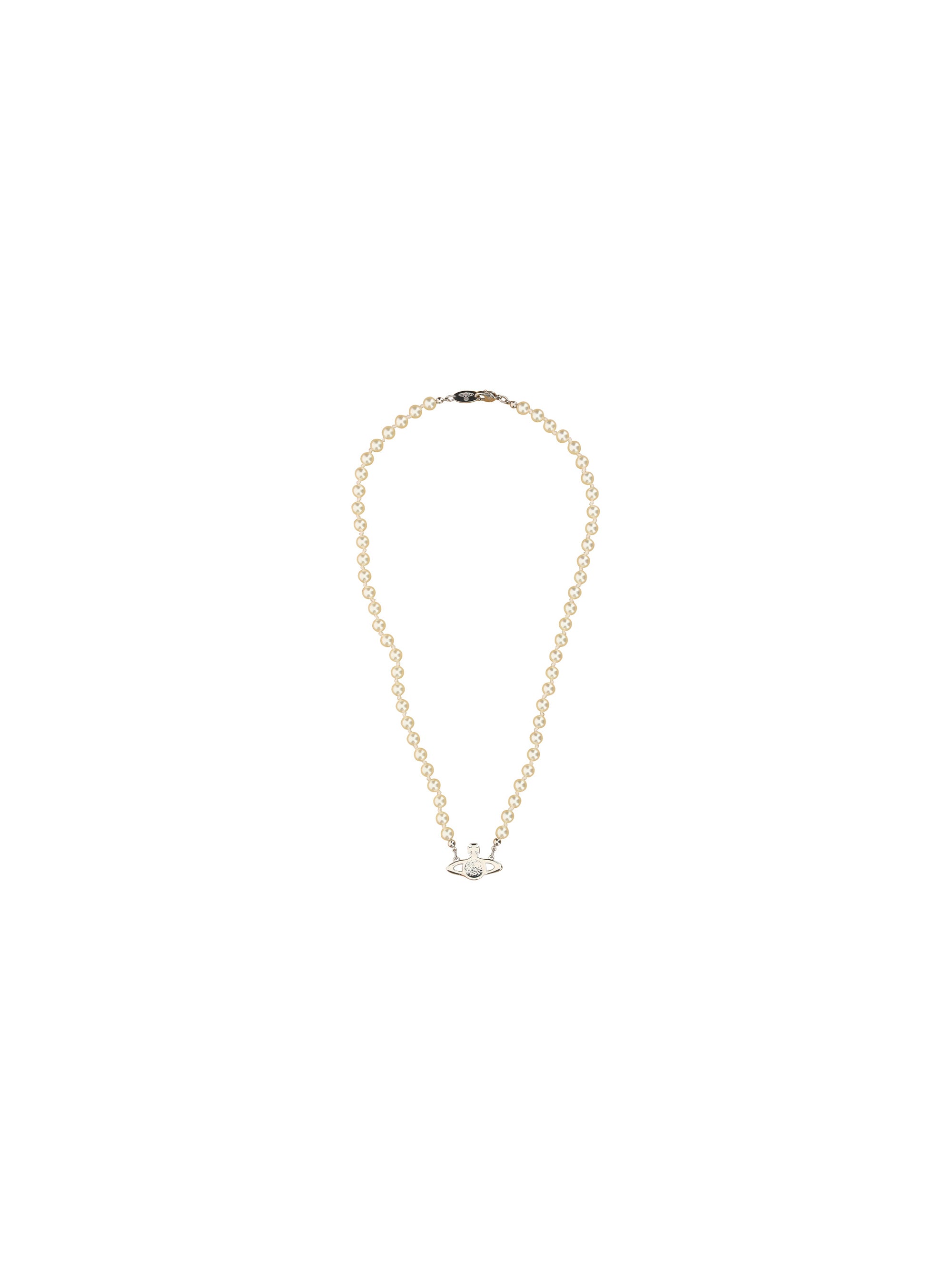 man mini bas relief pearl necklace