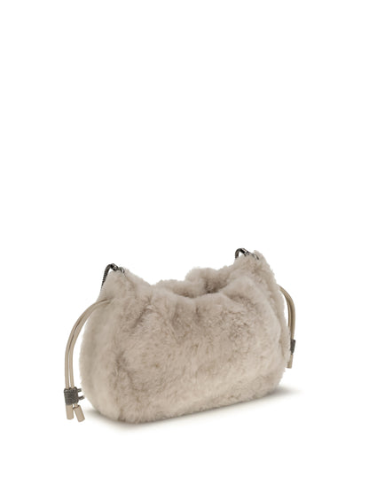 BRUNELLO CUCINELLI OS mellow mini shearling shoulder bag